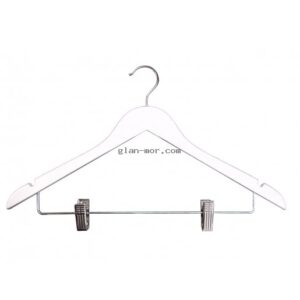 Percha Madera Blanca C/Broche