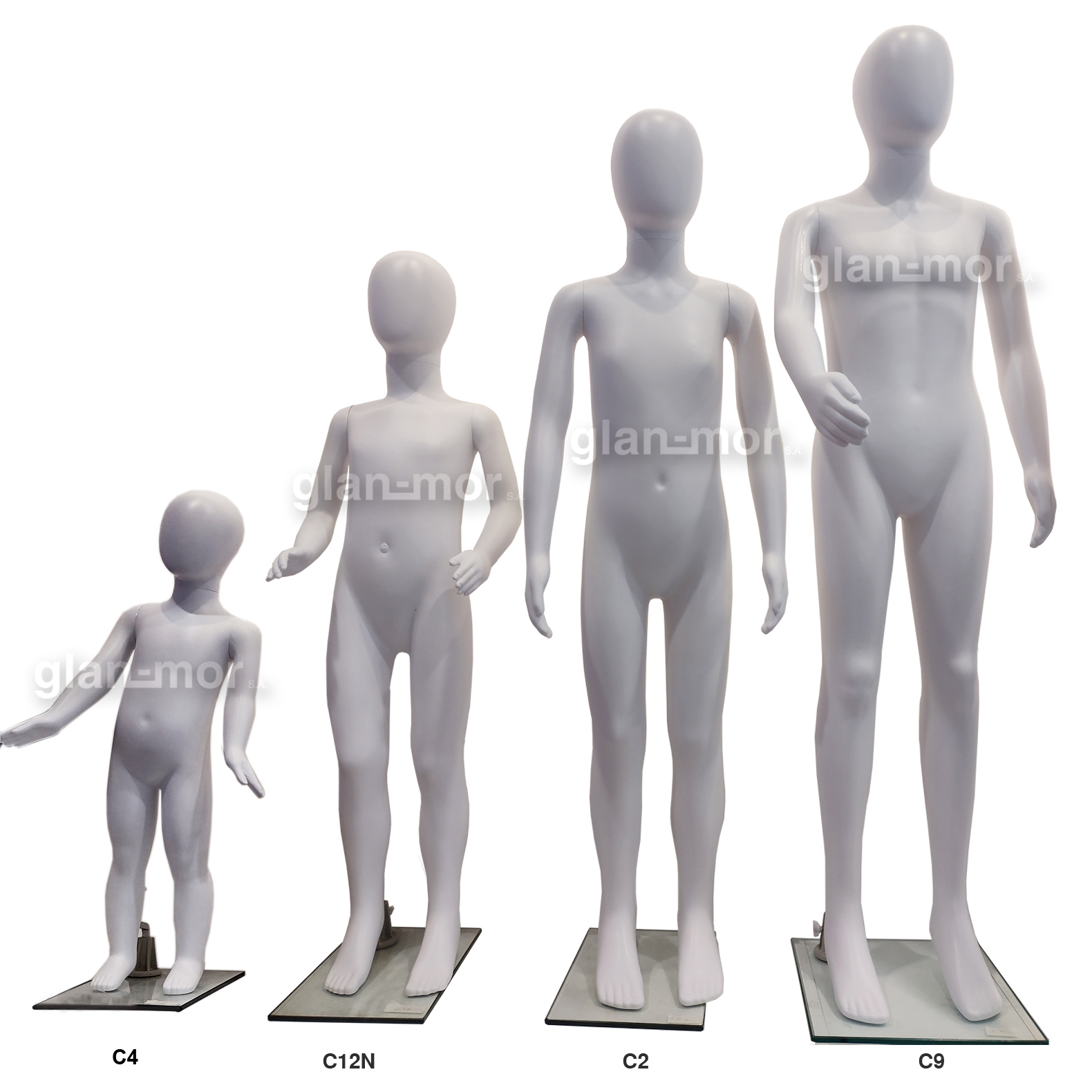 Maniquíes niños imantados