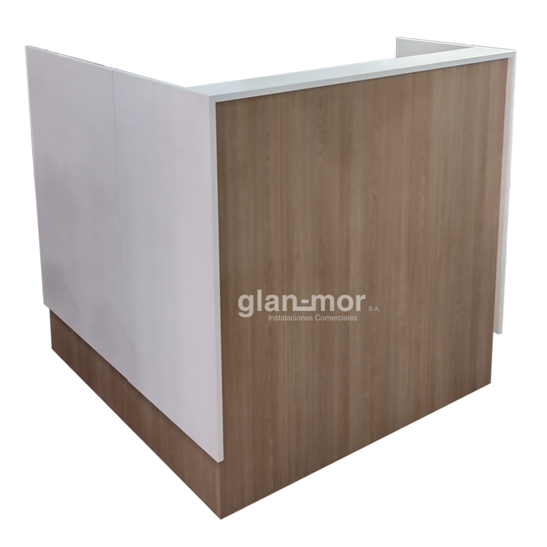MOST CAJA L BLANCO Y MADERA
