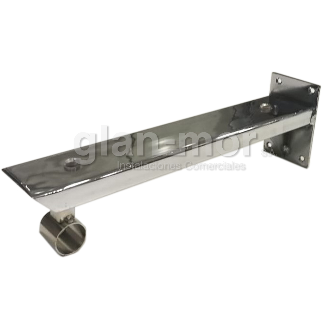 PORTA ESTANTE CON PORTA CAÑO CROMADO