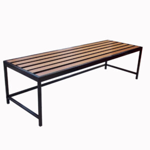 Banqueta doble Con Tirantes de Madera