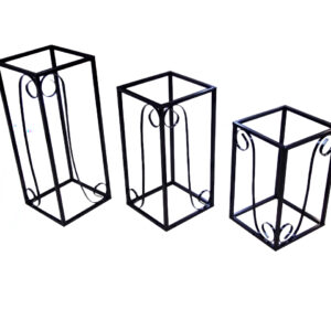 Pack de cubos metalicos estilo colonial x 3