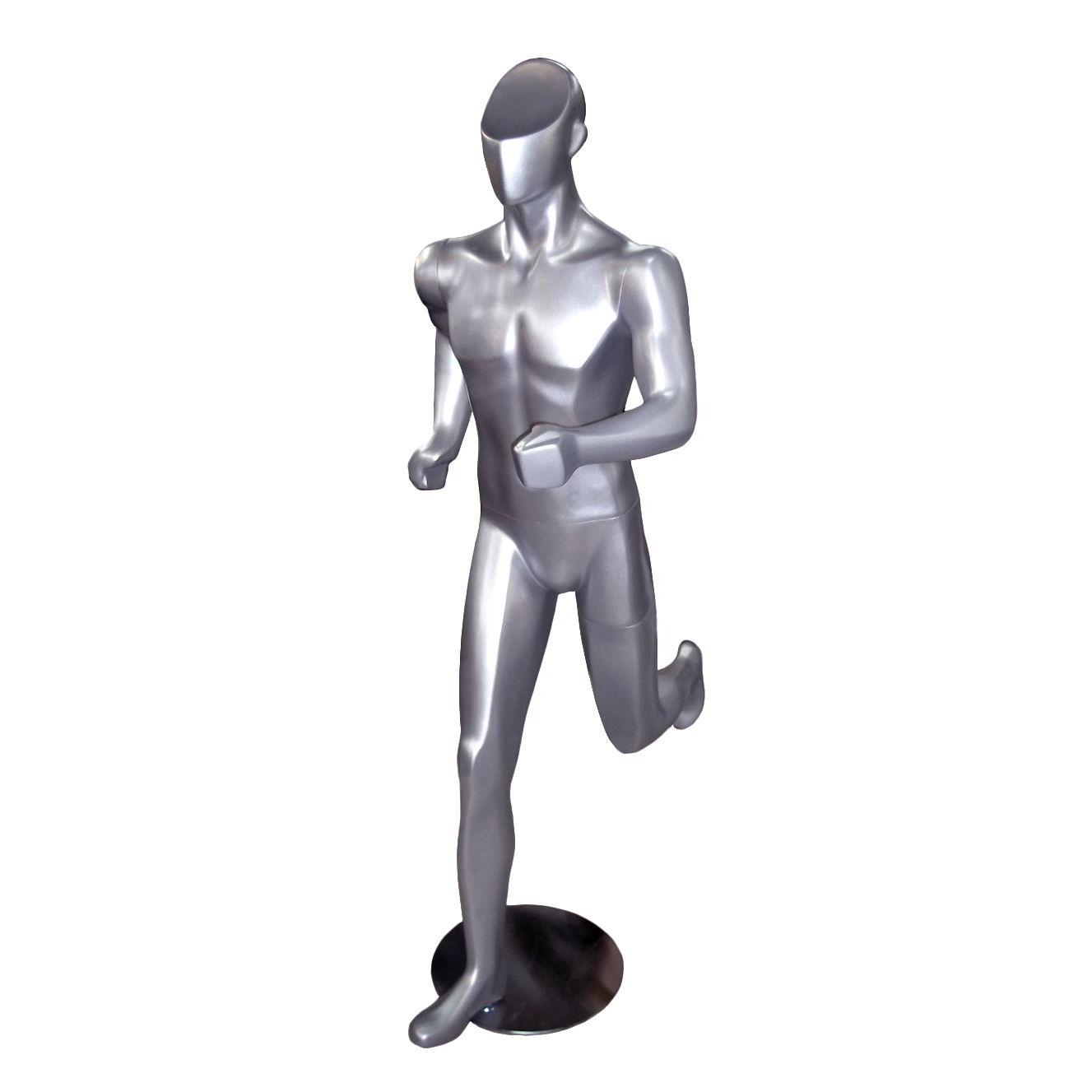 maniqui deportivo hombre corriendo gris aluminio
