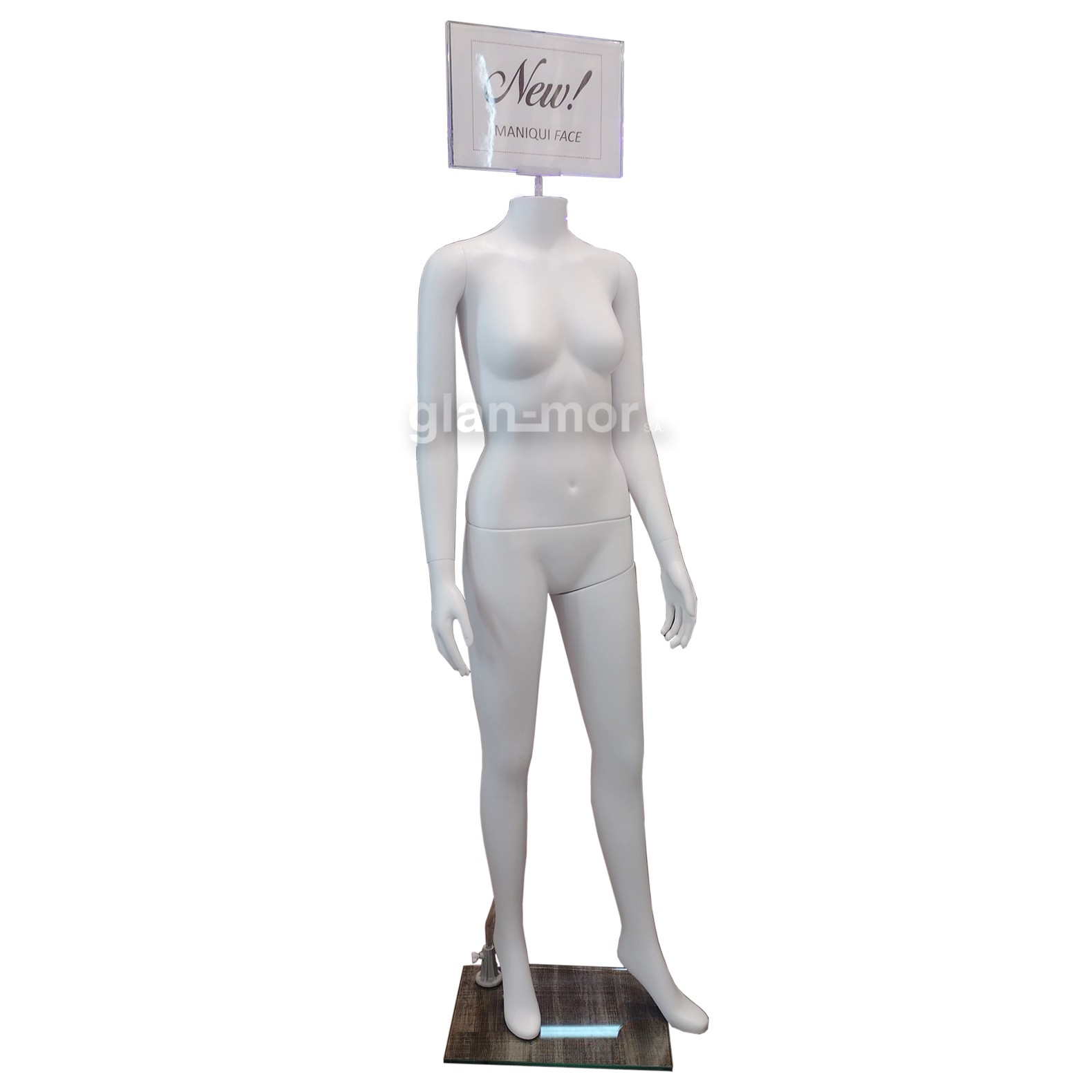Maniquí dama “face” pose